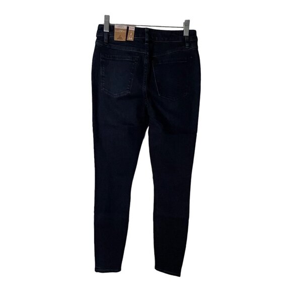 prAna Sienna Jean Deep Blue Skinny Stretch Denim Women Dark Wash New - Picture 4 of 9